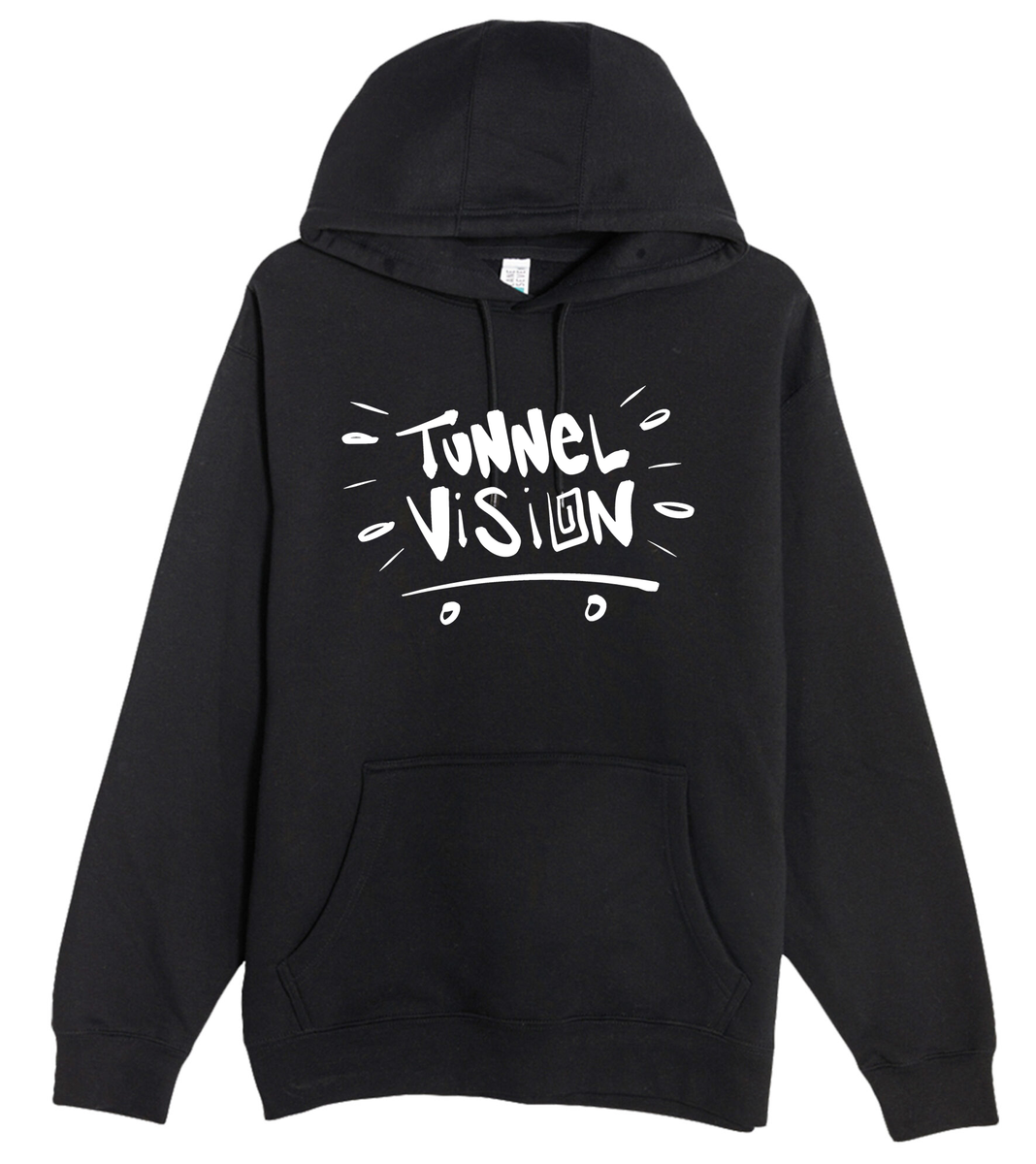 Skate Logo Pullover Hoodie (Black) – Tunnel Vision Store