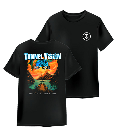 Red Rocks 7.1.2024 Tee (Black)