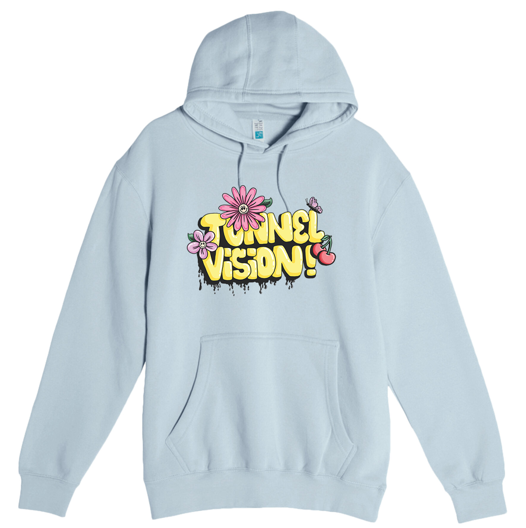 Flower Logo Pullover Hoodie (Blue Mist)