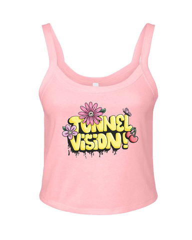 Women's Flower Logo Tank (Pink)
