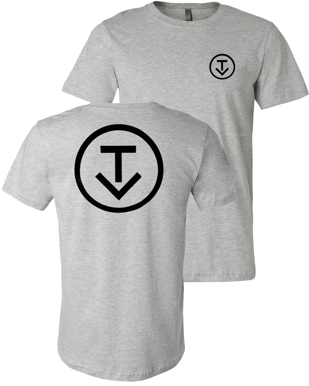 Circle Logo Tee (Heather Grey)