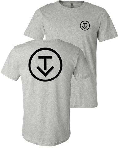 Circle Logo Tee (Heather Grey)